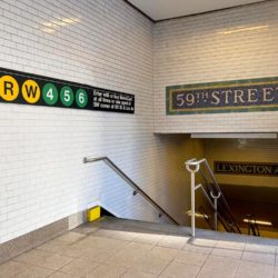Mosaic at the entrance of the subway at 59th Street