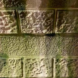 Texture of the stone at the Trefoil Arch