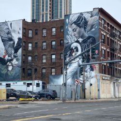 Mural "Harmony by the Sea" by Lula Goce in New Rochelle
