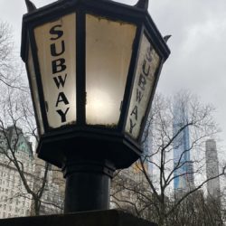 Lamp outside the 5th Avenue station